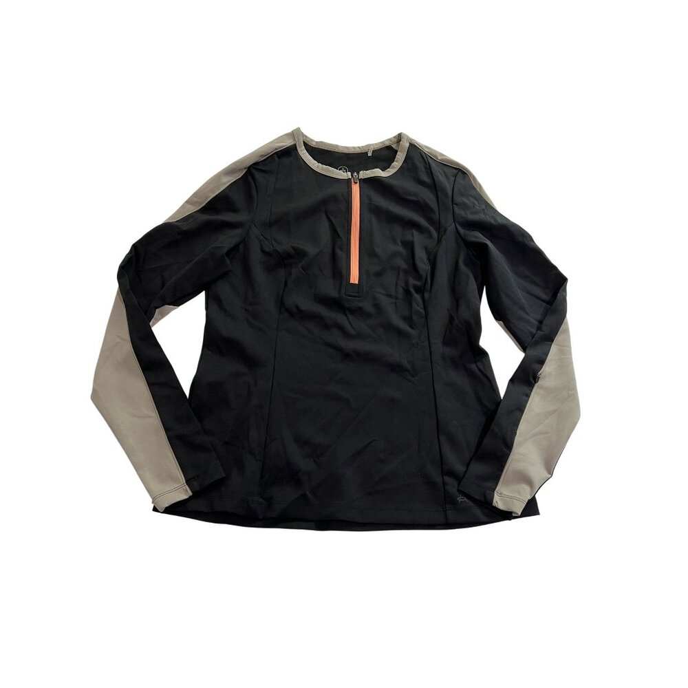 AETHER Revolve Long Sleeve Crew Shirt in Black